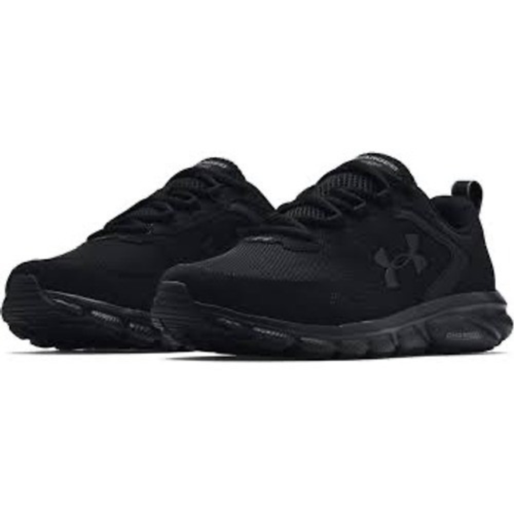 Under‎ Armour charged assert 9 all black sneakers men's size 12 athletic active
